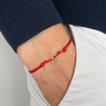 Гривна Red III с 14k злато