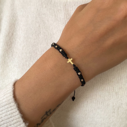 Гривна Cross с 14k злато