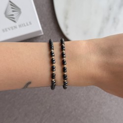 Гривна Hematite Matt II с 14k злато