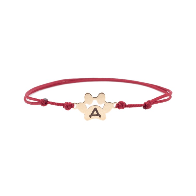 Гривна "Лапа" с 14k злато