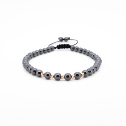 Гривна Hematite с 14k злато