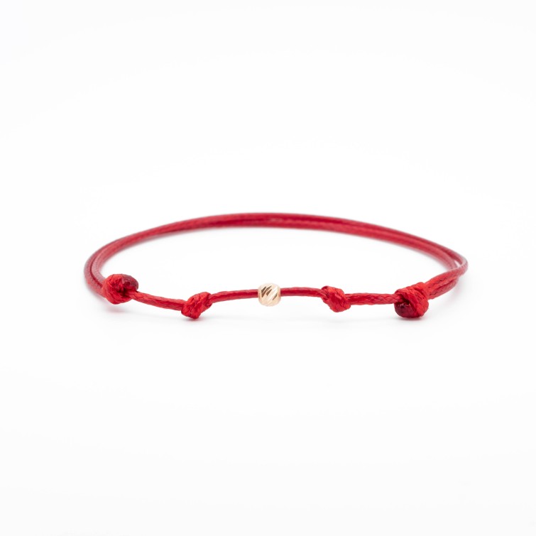 Гривна Red III с 14k злато