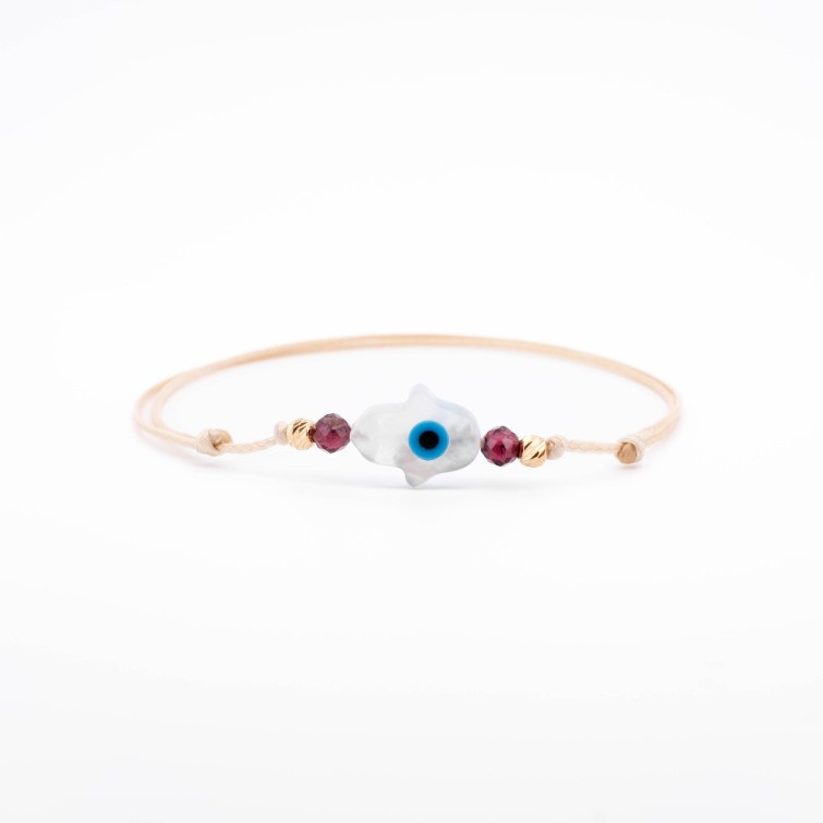 Гривна Hamsa с 14k злато