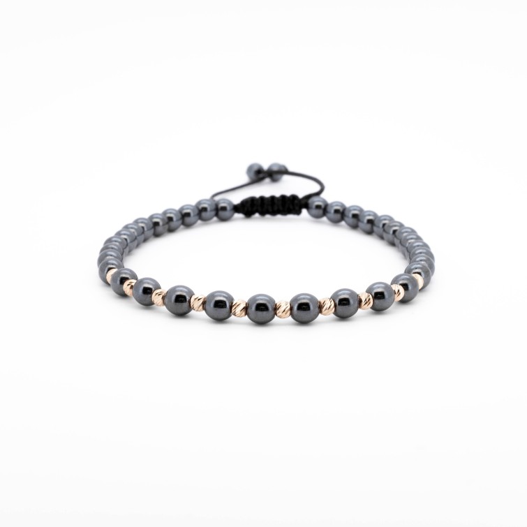 Гривна Hematite II с 14k злато
