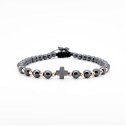Гривна Shamballa Cross Luxury Edition с 14k злато