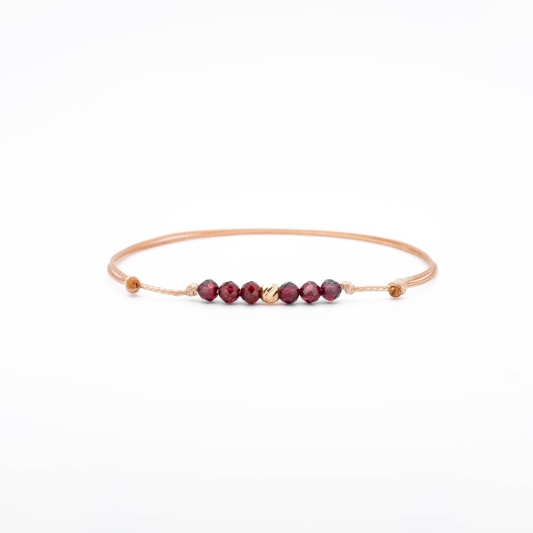 Гривна Mini Garnet с 14k злато