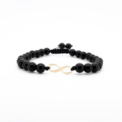 Гривна Shamballa "Безкрайност" II с 14k злато