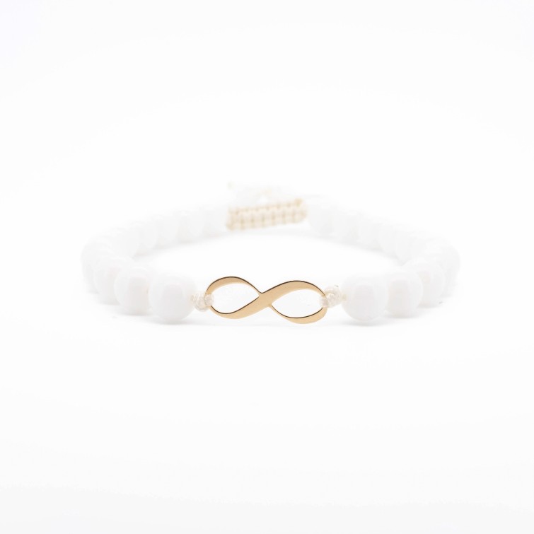 Гривна Shamballa "Безкрайност" с 14k злато