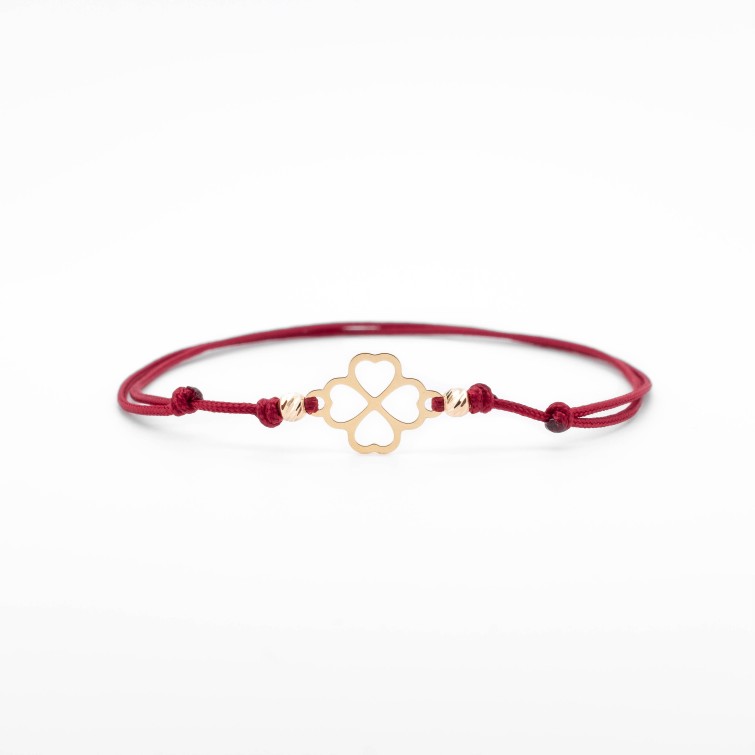 Гривна Clover III с 14k злато