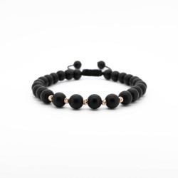 Гривна Shamballa Gold Matt с 14k злато