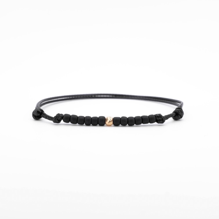 Гривна Black Gold с 14k злато