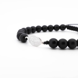 Гривна Shamballa "Богородица" със сребърен елемент .925