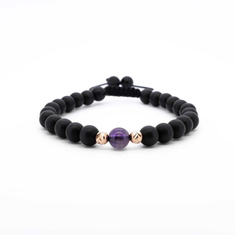 Гривна Shamballa "Дева" II с 14k злато