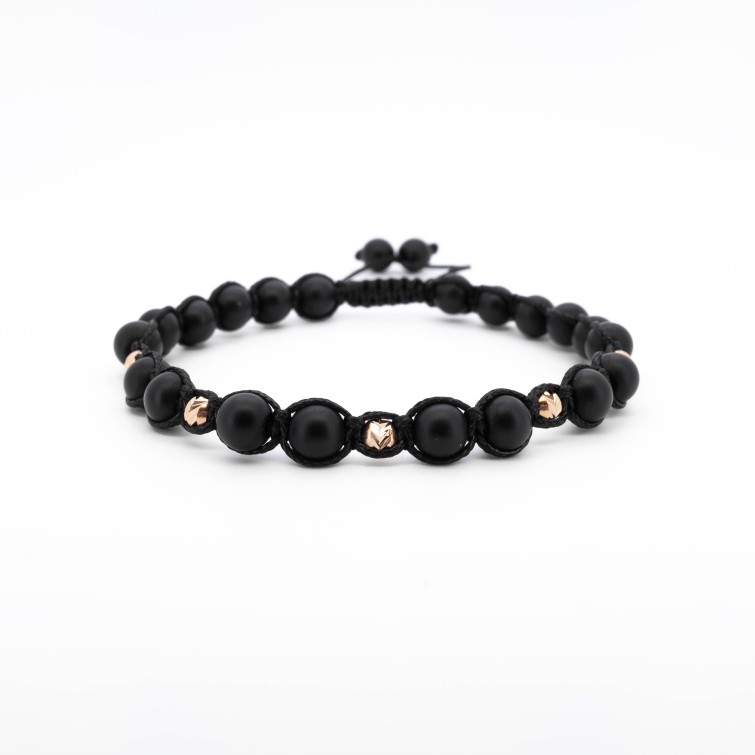 Гривна Shamballa Black Luxury Edition с 14k злато