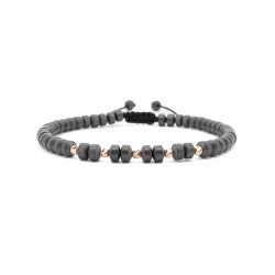Гривна Hematite Matt с 14k злато