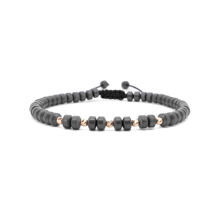 Гривна Hematite Matt с 14k злато
