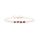 Гривна Shamballa Mini Garnet II с 14k злато