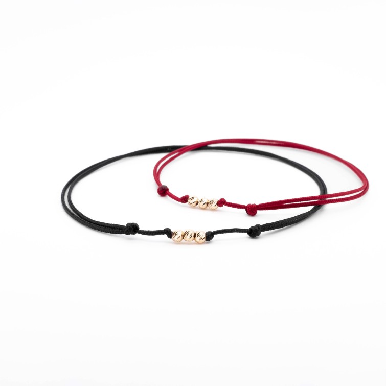 Комплект за него и за нея Gold Beads с 14k злато
