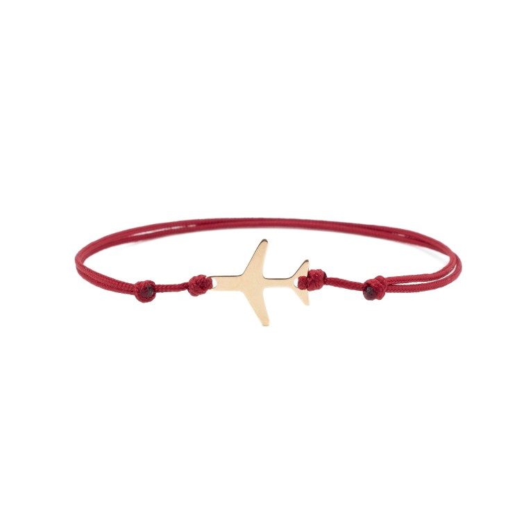 Гривна "Самолет" с 14k злато