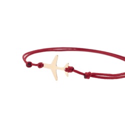 Гривна "Самолет" с 14k злато