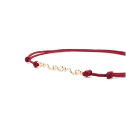 Гривна "Мама" с 14k злато