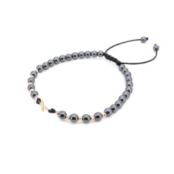 Гривна Shamballa Cross III Luxury Edition с 14k златен кръст