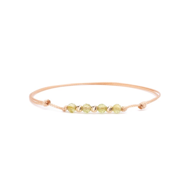 Гривна Mini Peridot II с 14k злато