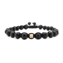 Гривна Shamballa All Black с 14k злато