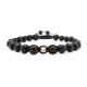 Гривна Shamballa All Black с 14k злато