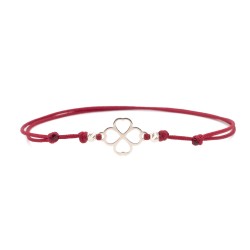Гривна Clover III с 14k бяло злато