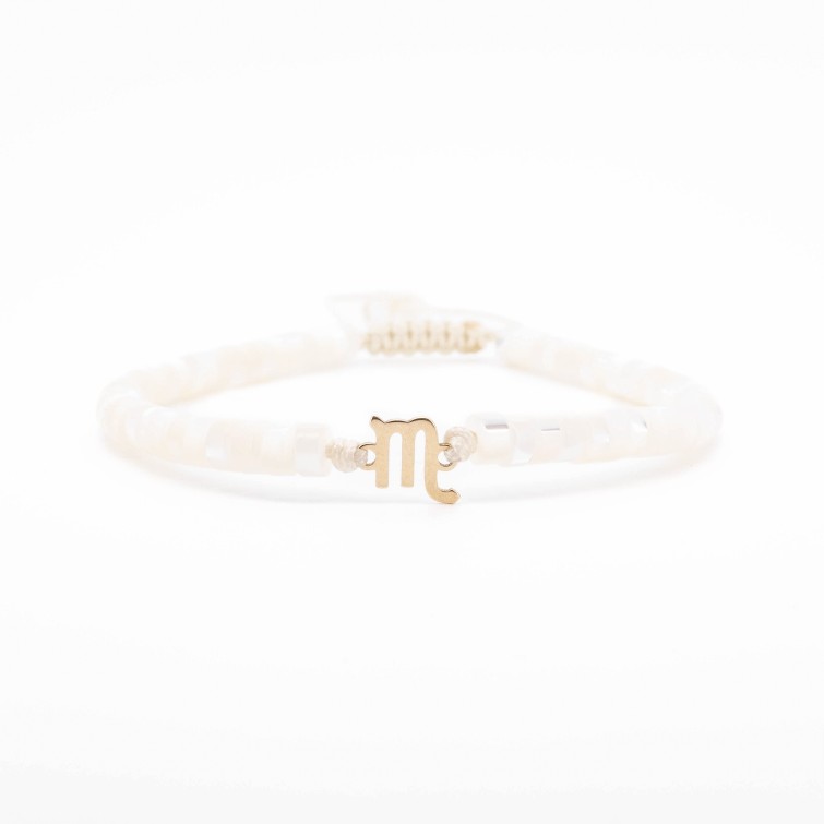 Гривна Shamballa "Скорпион" с 14k златен елемент