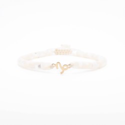 Гривна Shamballa "Козирог" с 14k златен елемент