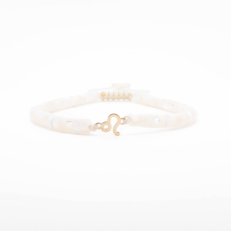 Гривна Shamballa "Лъв" с 14k златен елемент